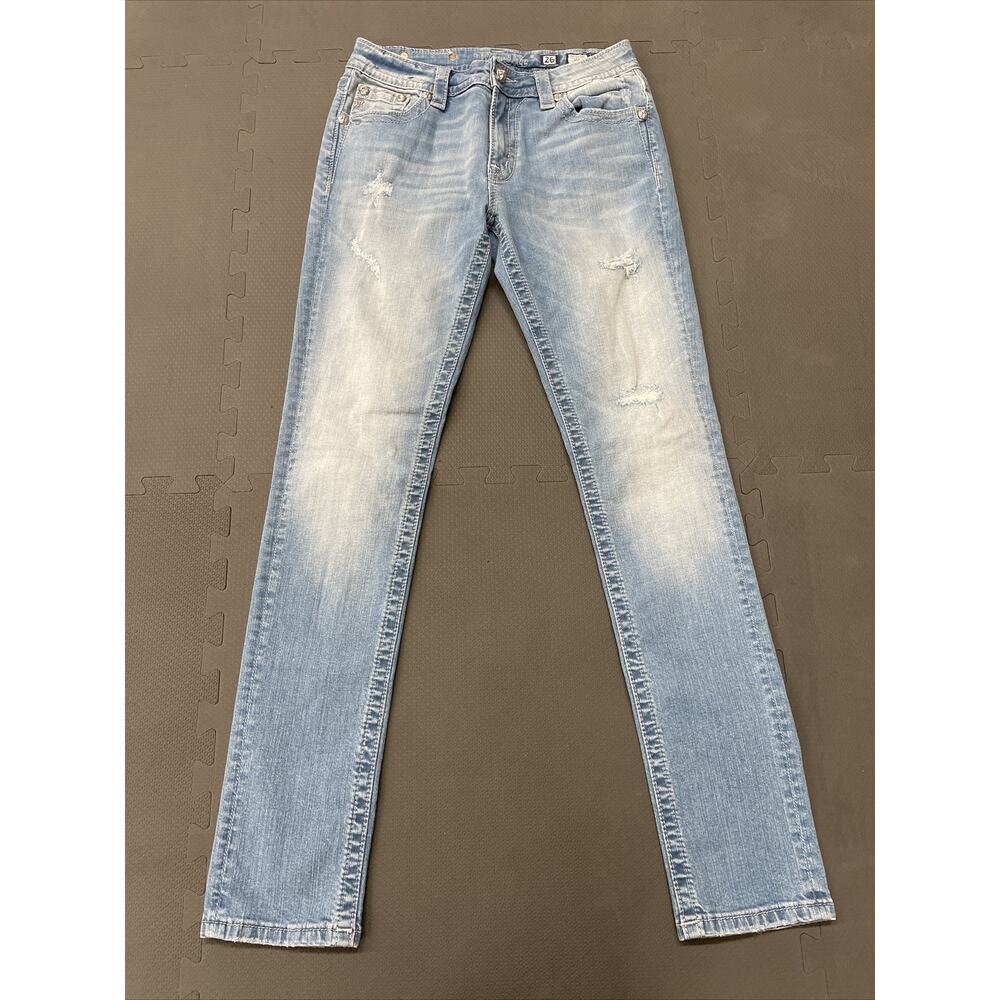 Miss Me sz 26 Boyfriend Ankle Distressed Stretch Denim Jeans FS Bnfts Charity